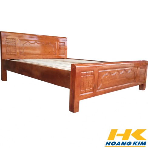 Giường Ngủ Gỗ Sồi Nga 1m6x2m Màu Cánh Gián