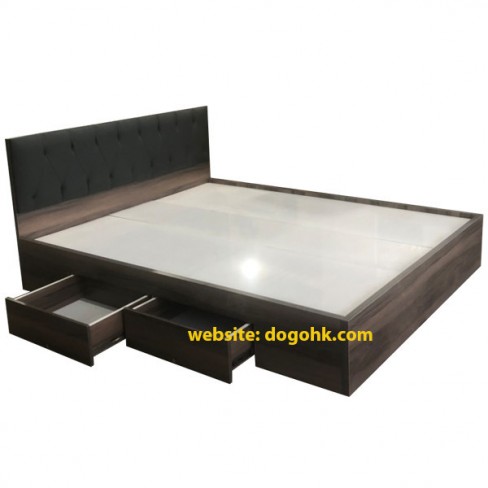 Giường Ngủ Gỗ MDF Phủ Melamine Bọc Nệm Có Ngăn Kéo Màu 915