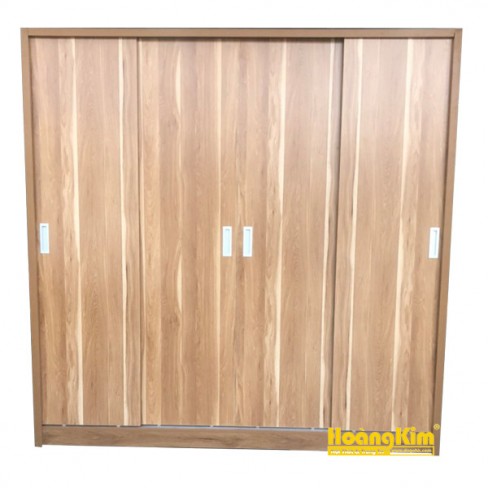 Tủ Áo Cửa Lùa 2m Gỗ MDF Melamine Màu Vàng 919