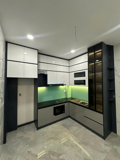 TỦ BẾP ACRYLIC 009