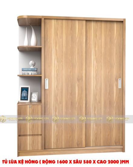 Tủ lùa kệ hông 1m6x2m ( Mã màu 919 )
