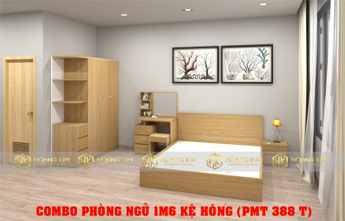 Tủ áo 3 cánh mở kệ hông 1m6*2m ( Mã màu 388 )