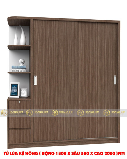 Tủ Lùa 1m8x2m Có Kệ Hông M340