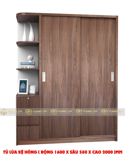 Tủ lùa kệ hông 1m6x2m ( Mã màu 577 )