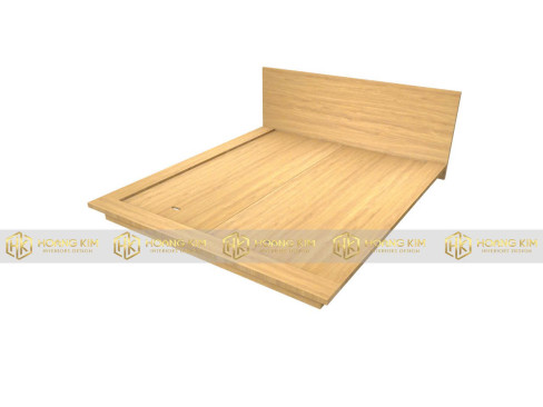 giường Nhật đầu trơn HK388